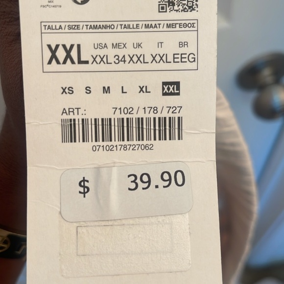 Zara wide leg pleated pants XXL - Picture 4 of 4